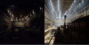 before and after warehouse