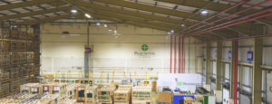 NSG Pilkington Warehouse Illuminated with Dialight Fixtures