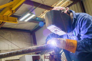 OQ Chemical. Welding room, Reliant LED High Bay, Chemical Plant