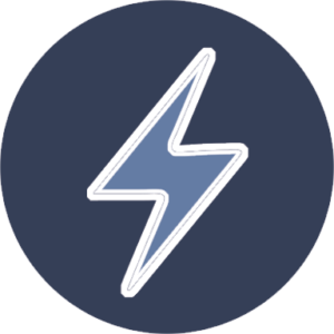 Maintenance icon of lightning bolt to represent energy rebate eligibility.